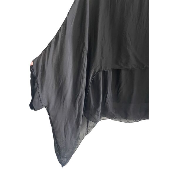 Cobble Stone Italian Silk Blouse Top Women’s Sz Medium Made in Italy Minimalist - Picture 3 of 4